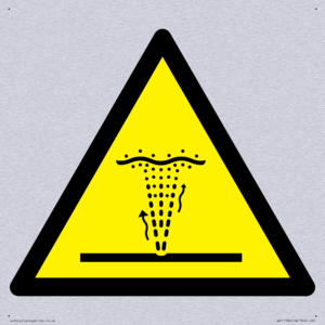 W515 Warning: Geyser (water/air) water jet
